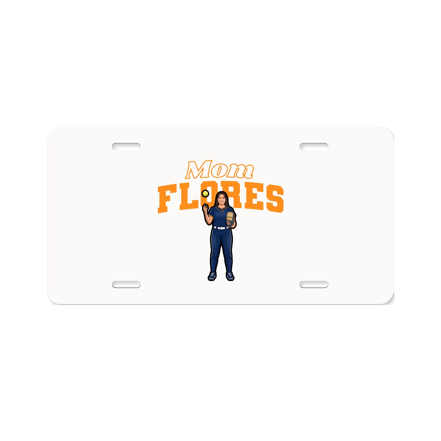 License Plate — Mothers Day Block in Classic