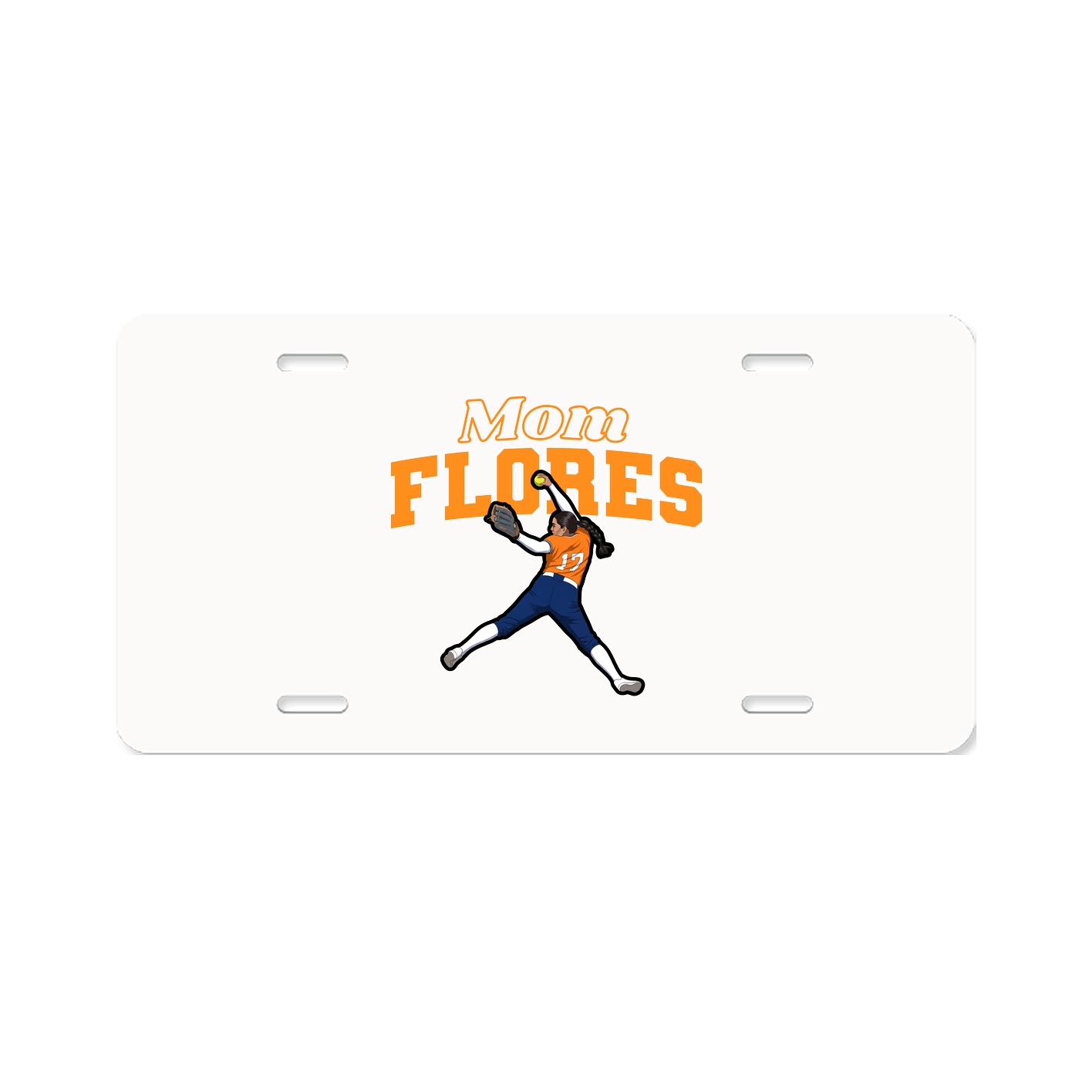 License Plate — Mothers Day Block in Classic