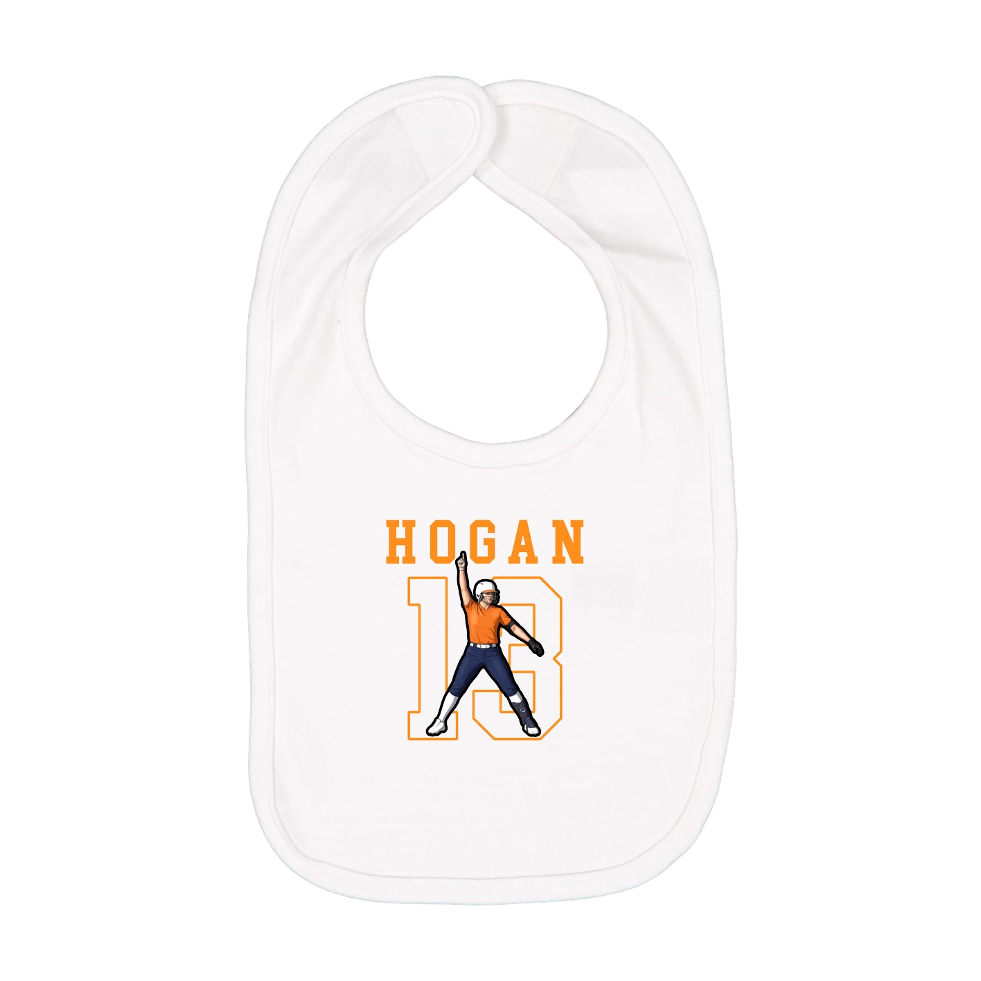 Infant Bib — Shirsey in White