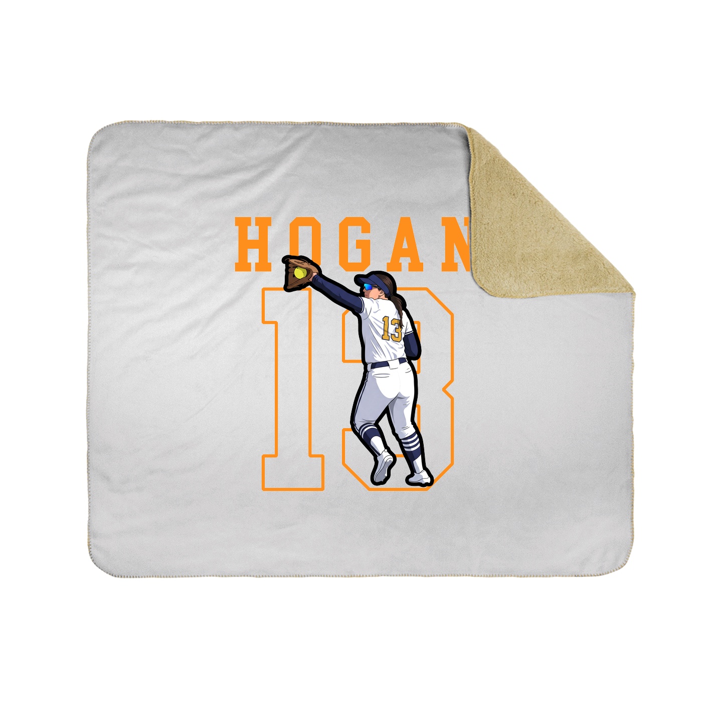 Throw Blanket — Shirsey in White