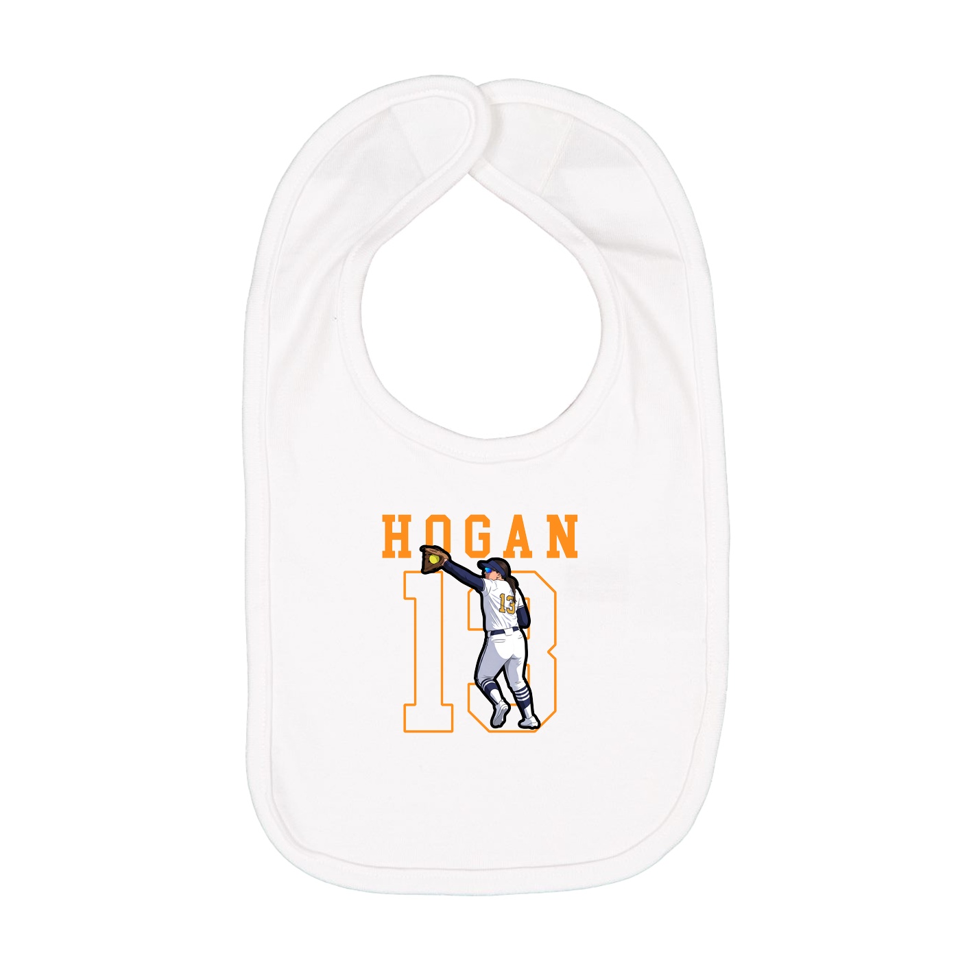 Infant Bib — Shirsey in White