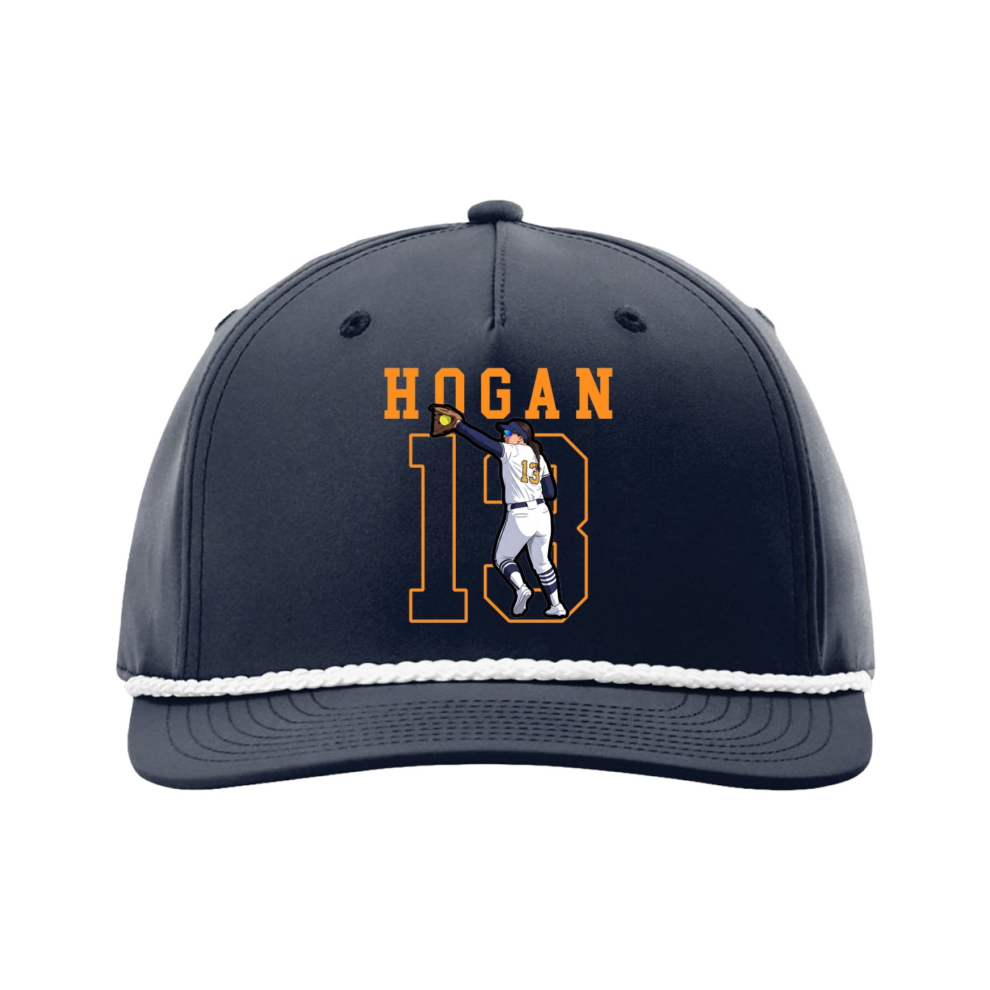 Five-Panel Classic Rope Cap — Shirsey in Navy