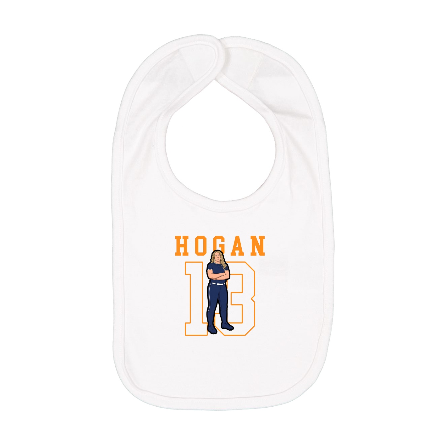 Infant Bib — Shirsey in White