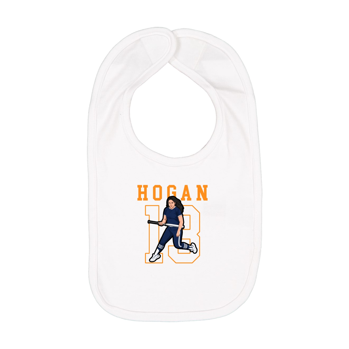 Infant Bib — Shirsey in White
