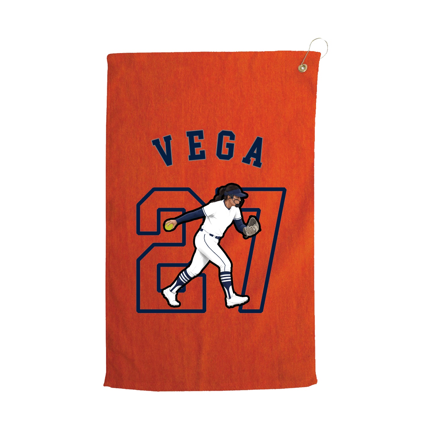 Golf Towel — Shirsey Arch in Orange