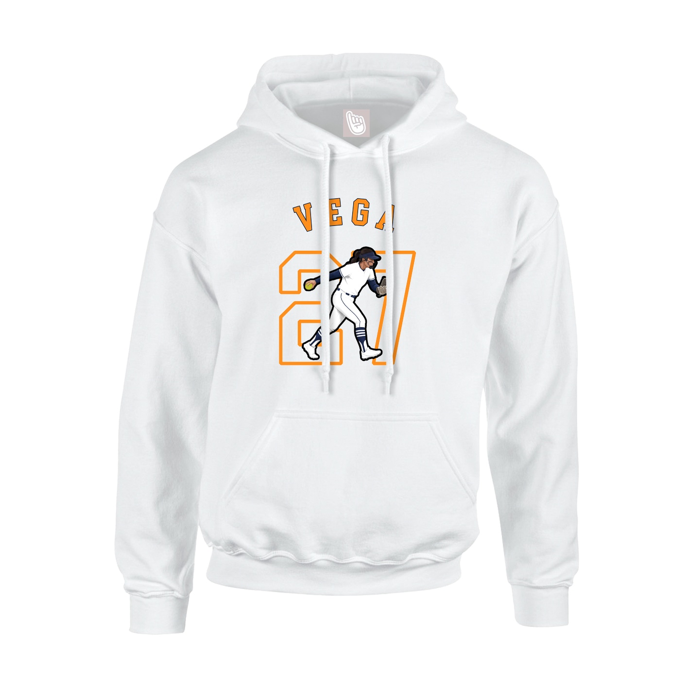 Youth Hoodie — Shirsey Arch in White