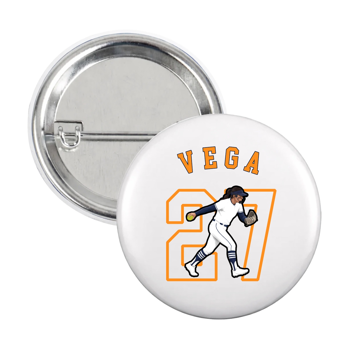 Game Day Button — Shirsey Arch in White