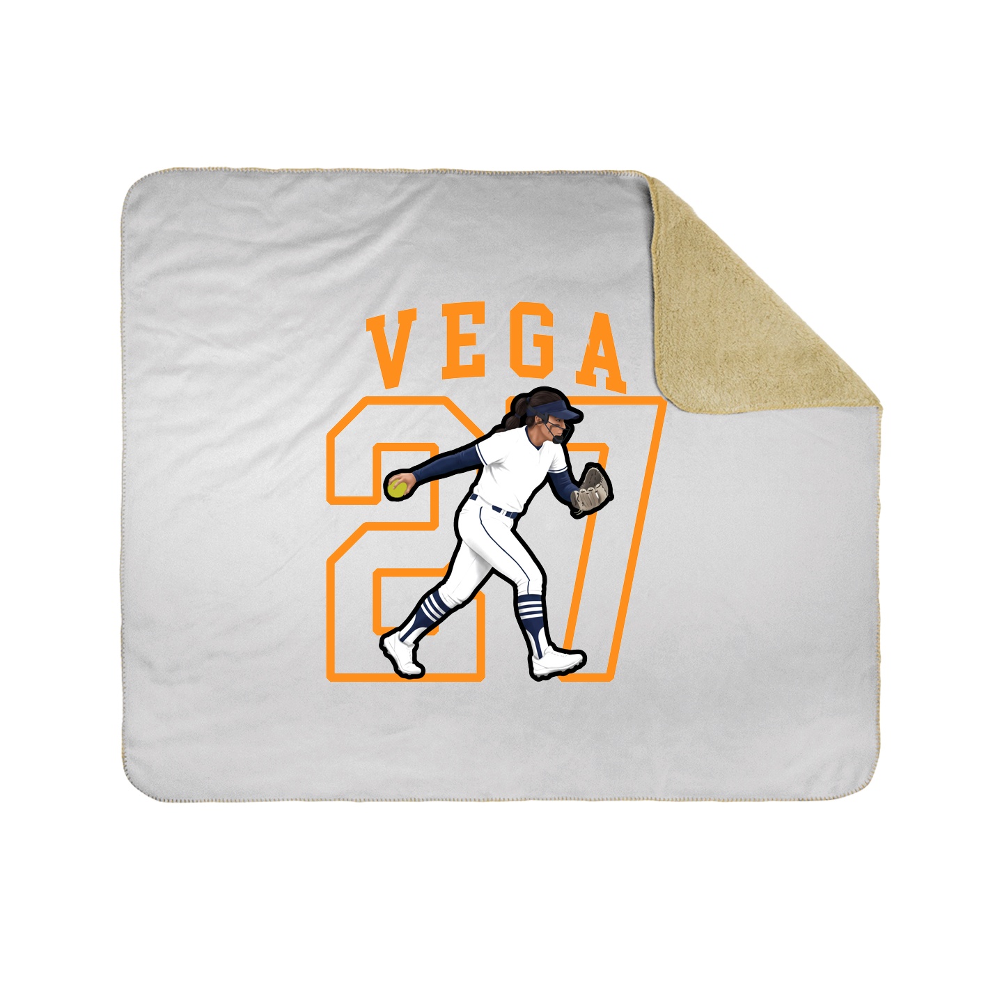 Throw Blanket — Shirsey in White