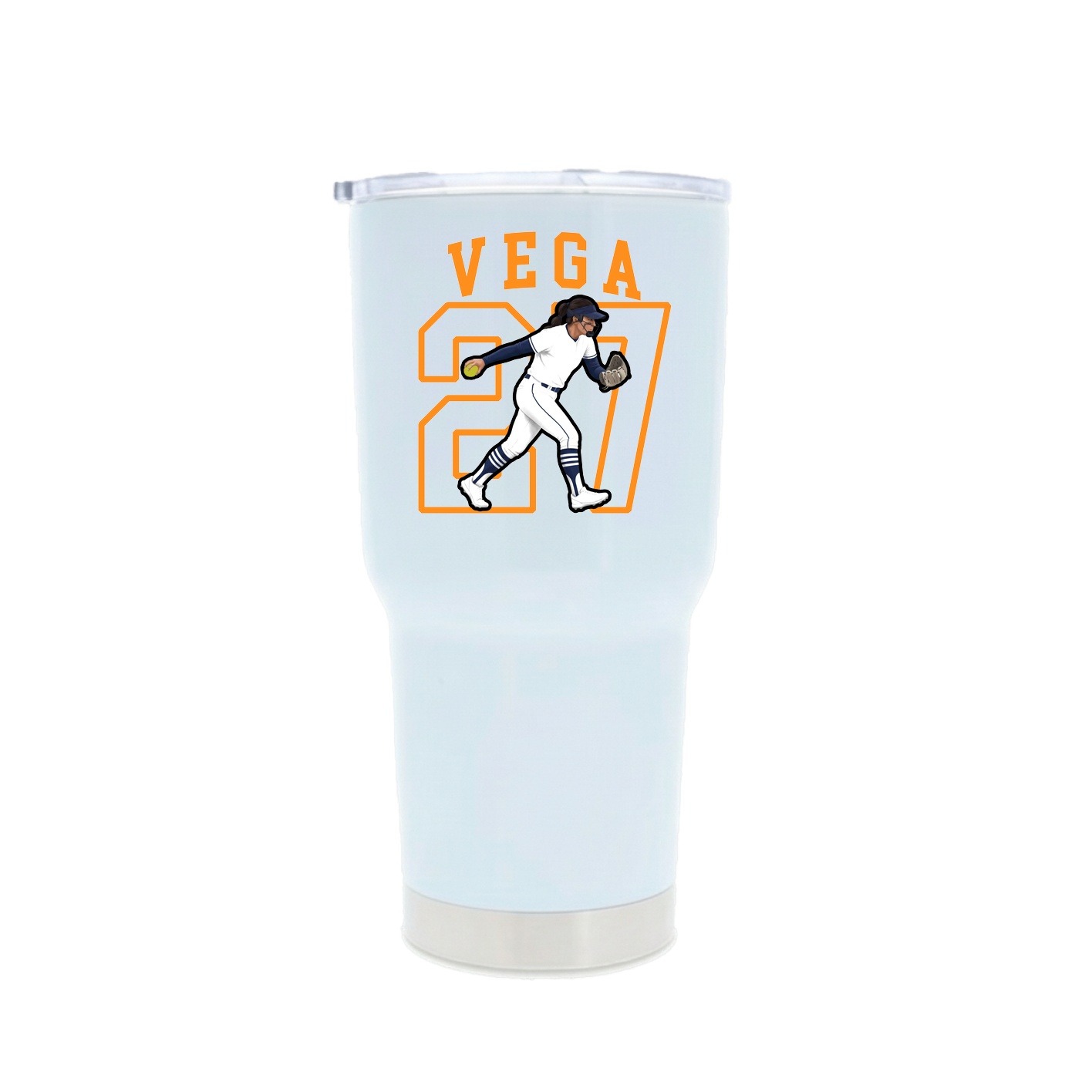 30oz Stainless Steel Tumbler — Shirsey in White
