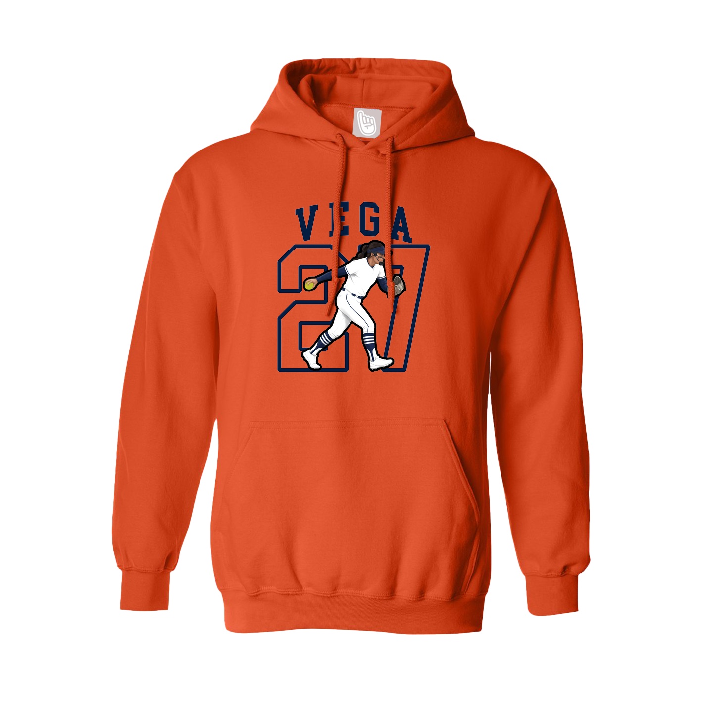 Hoodie — Shirsey in Orange