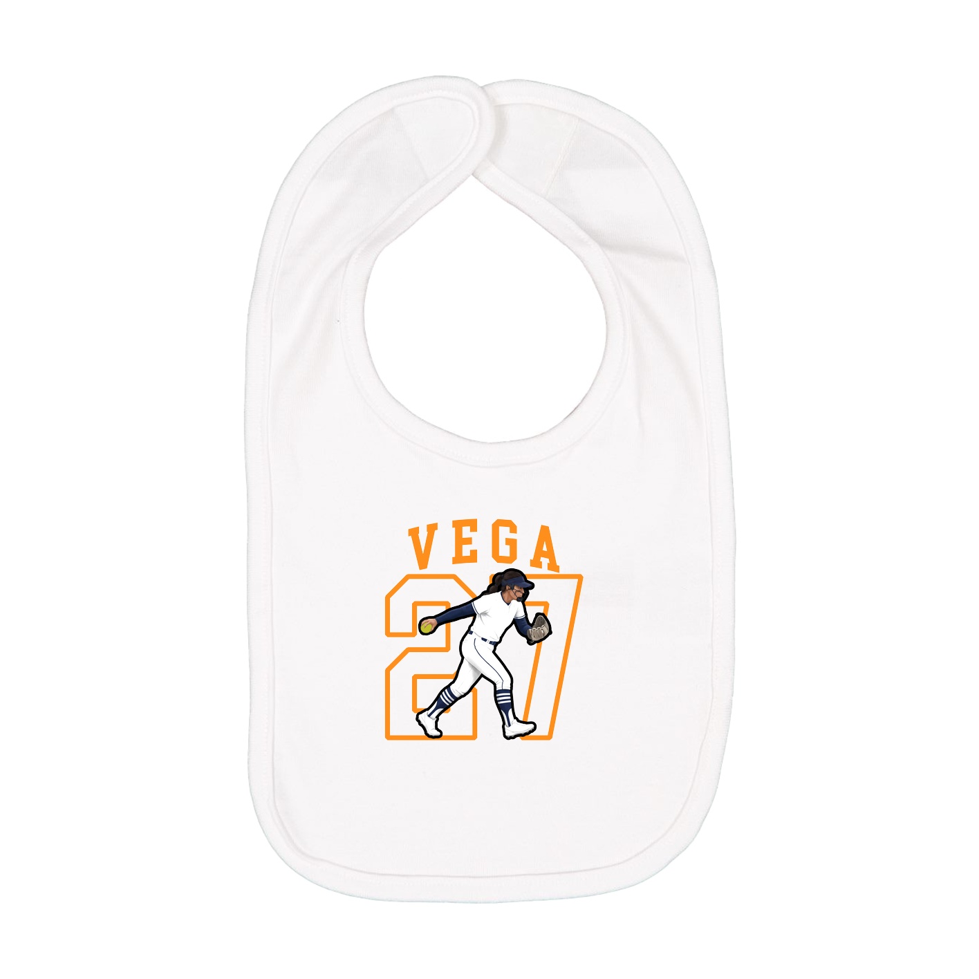 Infant Bib — Shirsey in White