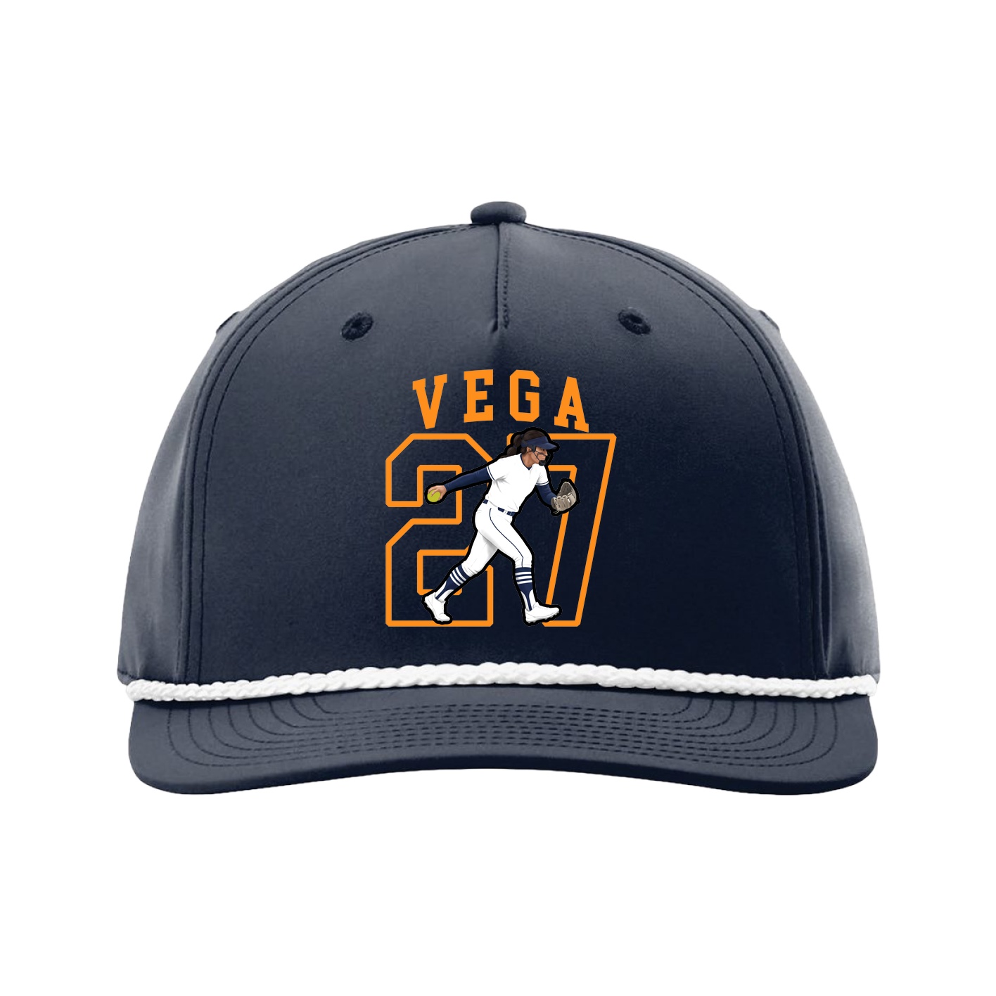 Five-Panel Classic Rope Cap — Shirsey in Navy
