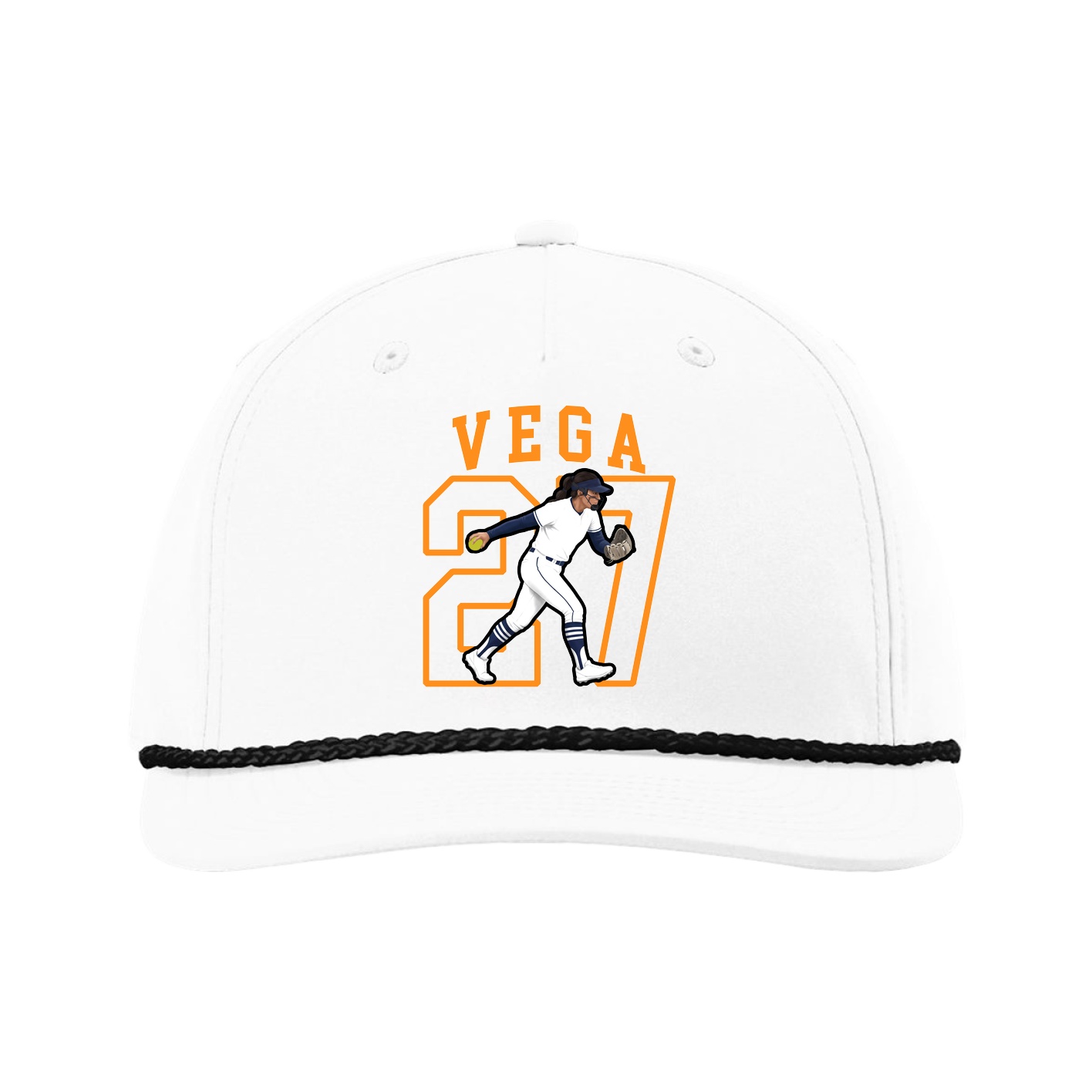 Five-Panel Classic Rope Cap — Shirsey in White