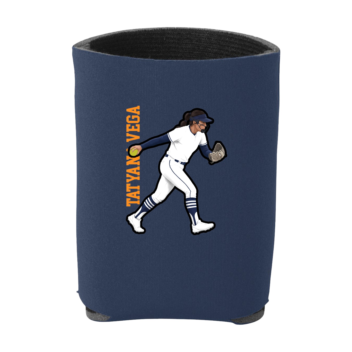 Can Holder — Name Vertical in Navy