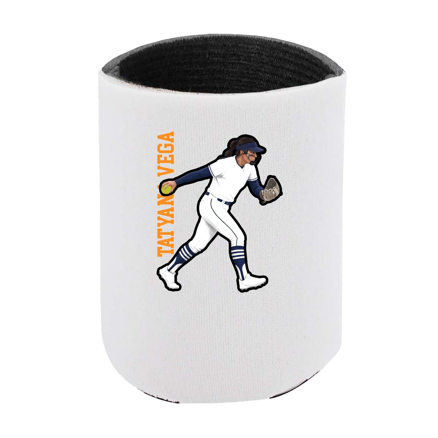 Can Holder — Name Vertical in White