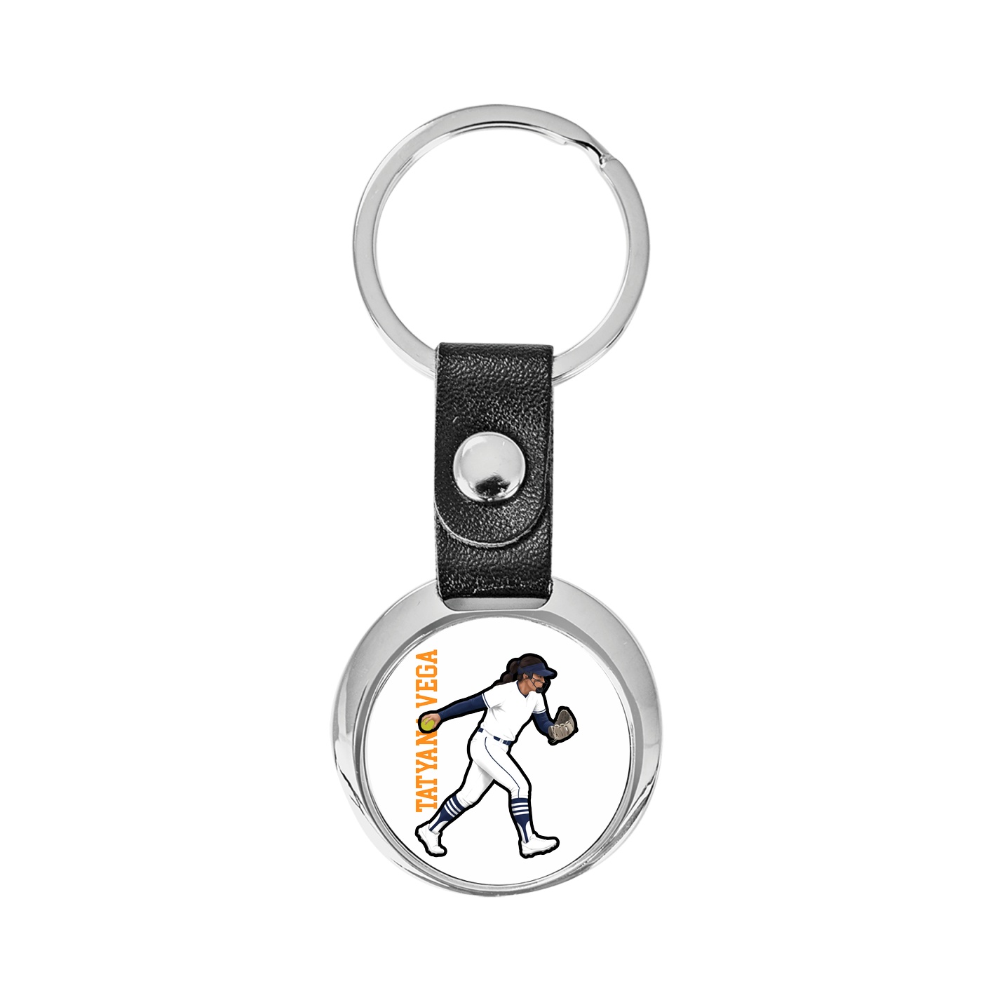 Key Chain — Name Vertical in Classic