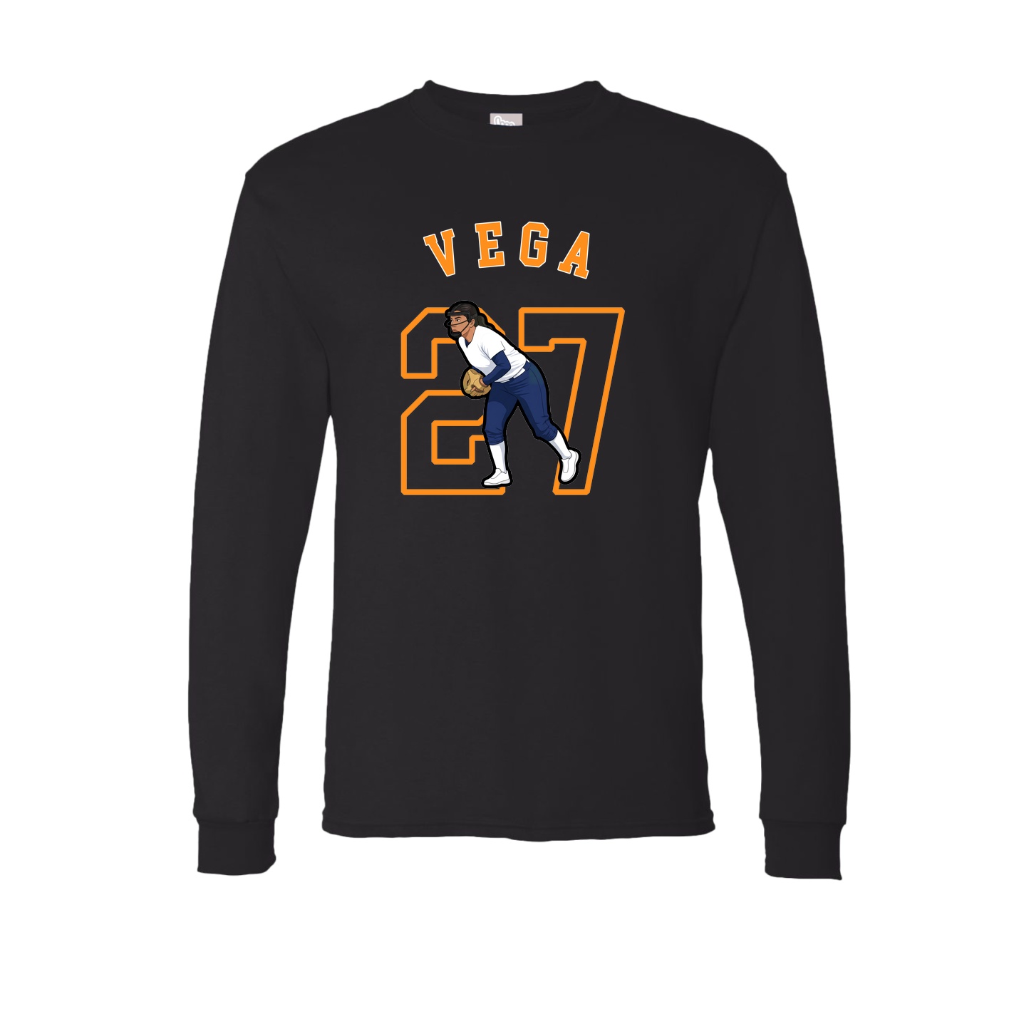 Long Sleeve Tee — Shirsey Arch in Black