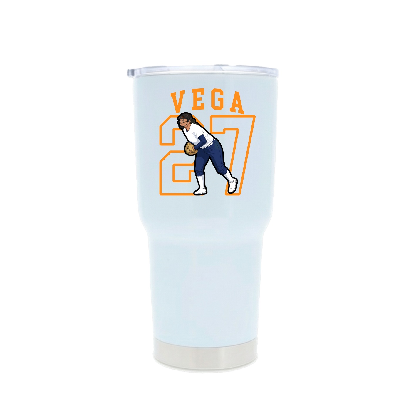30oz Stainless Steel Tumbler — Shirsey in White