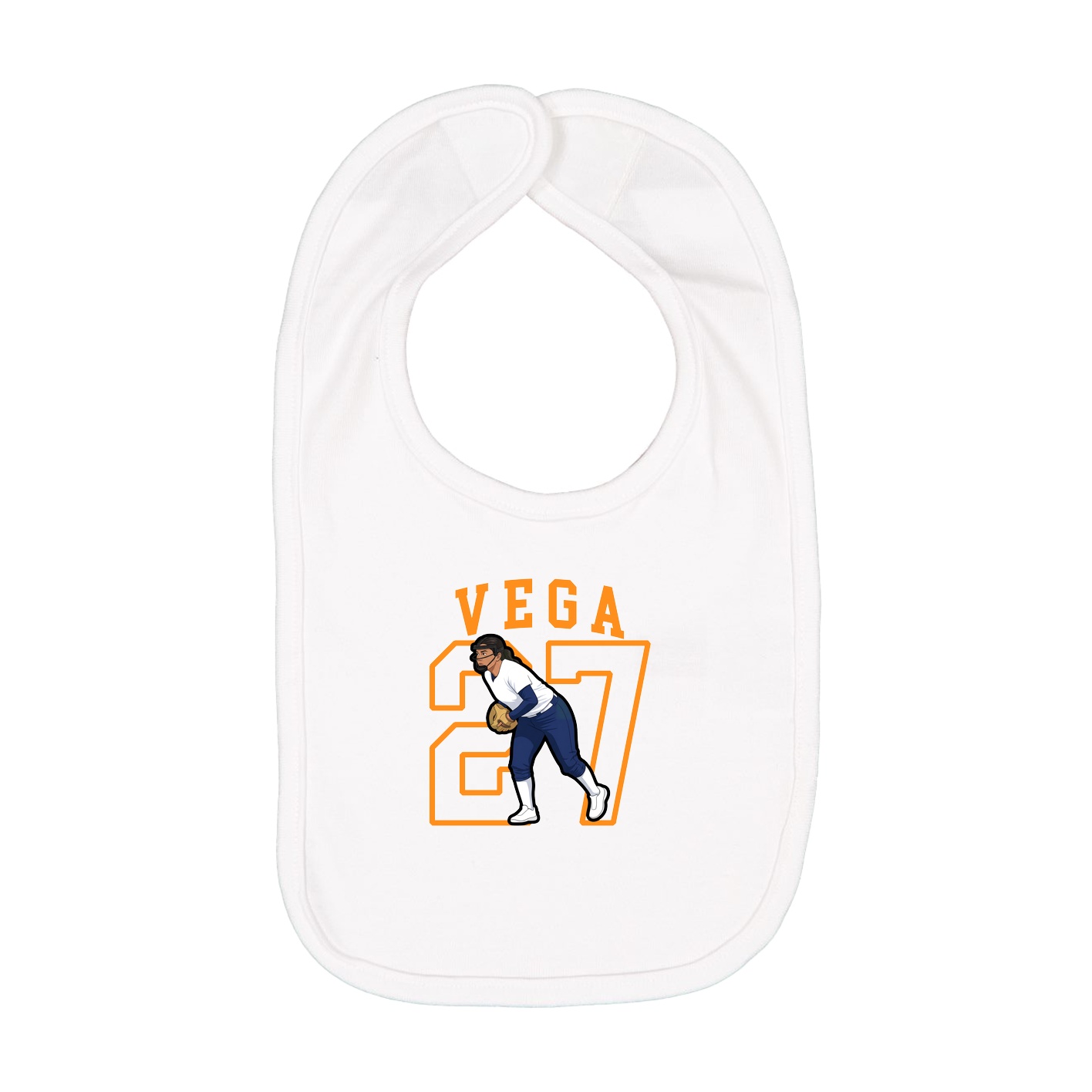 Infant Bib — Shirsey in White
