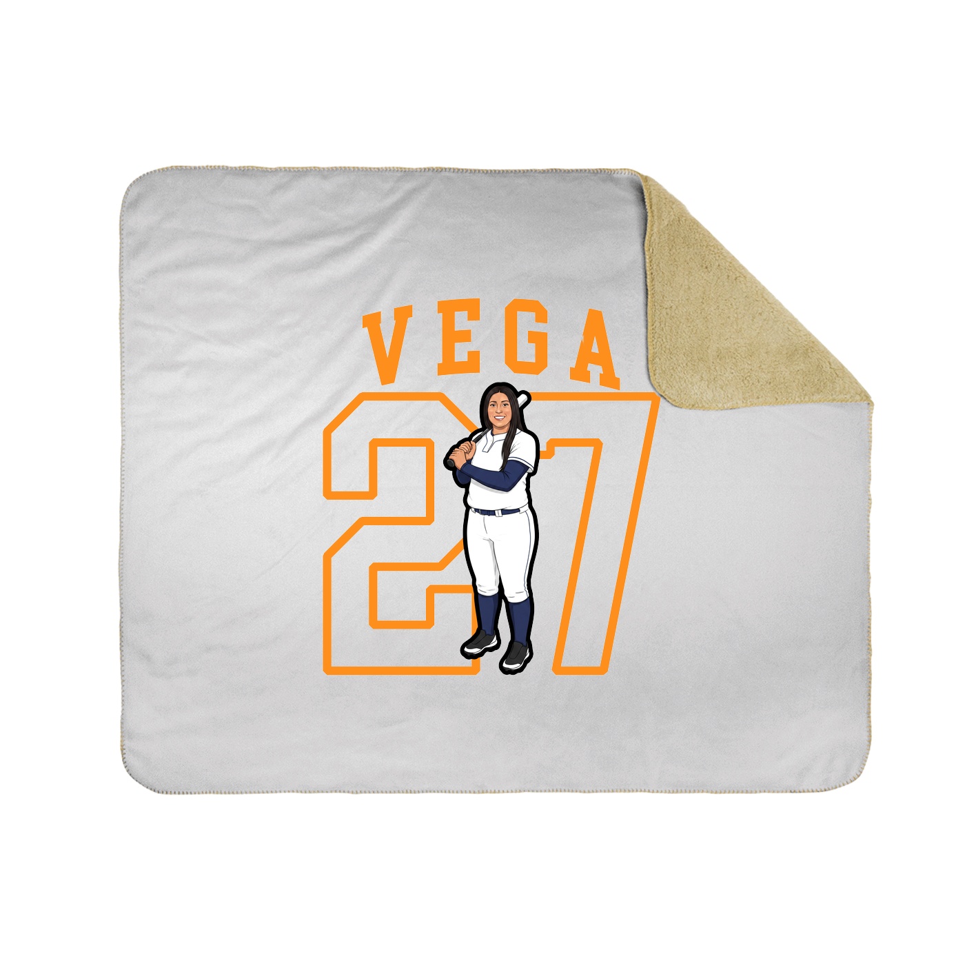 Throw Blanket — Shirsey in White