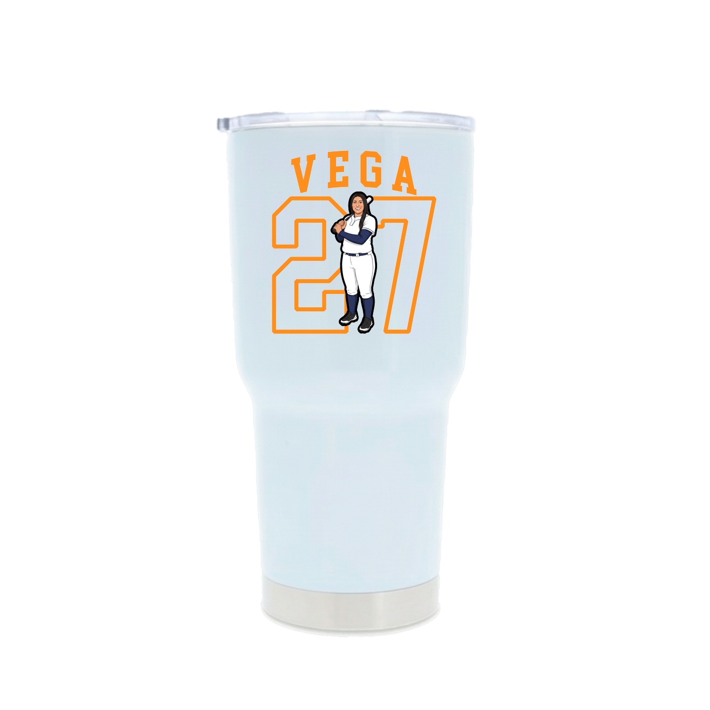 30oz Stainless Steel Tumbler — Shirsey in White