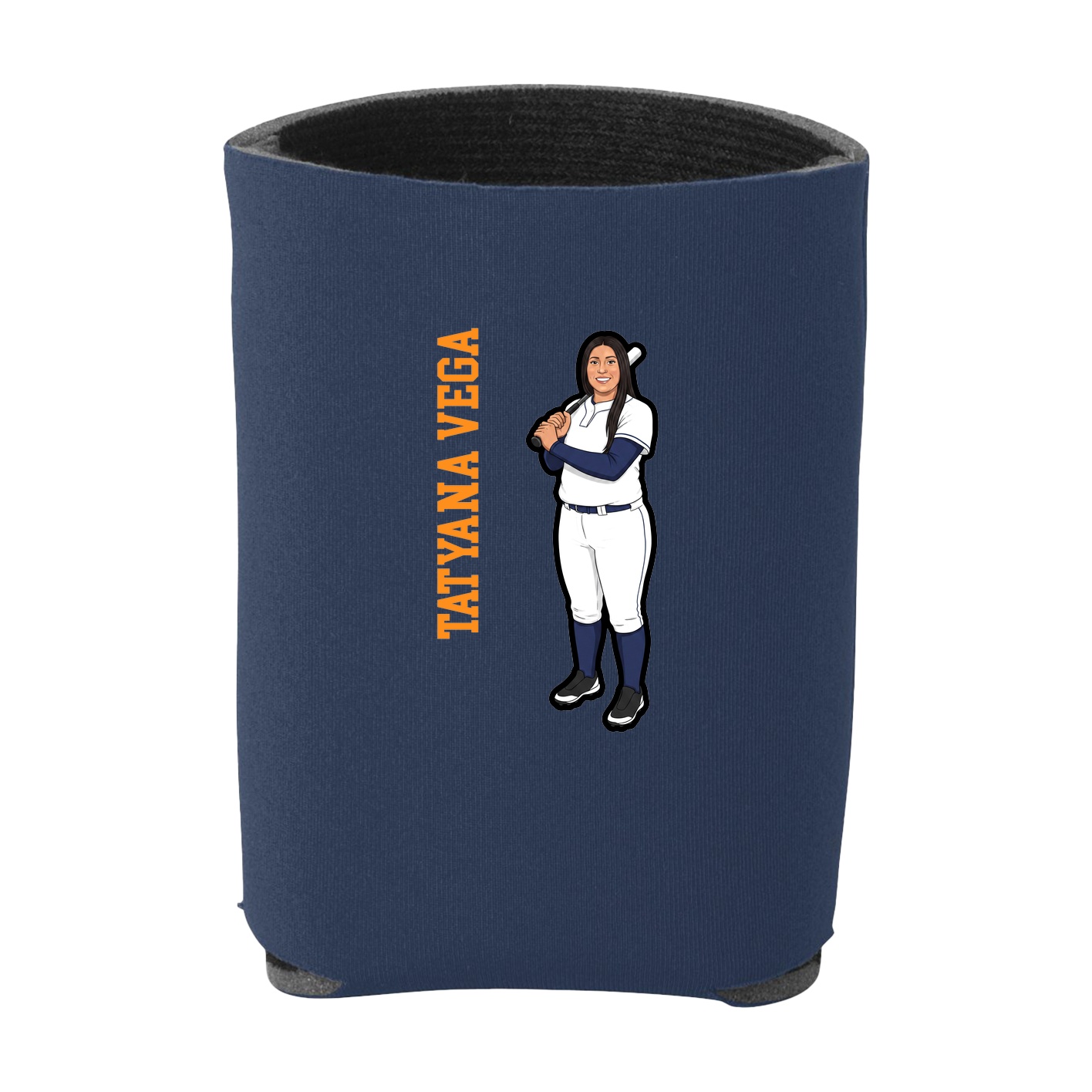 Can Holder — Name Vertical in Navy