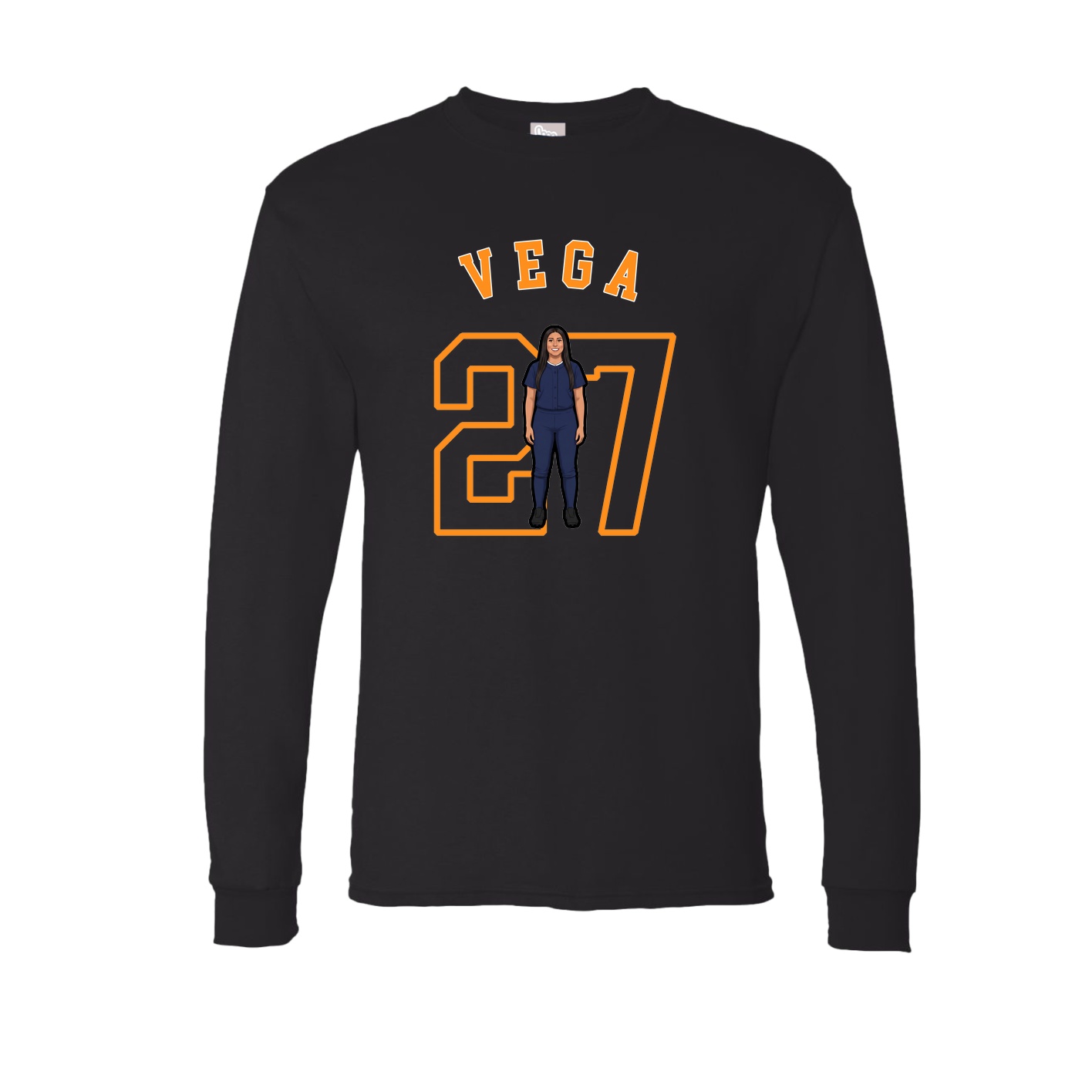 Long Sleeve Tee — Shirsey Arch in Black