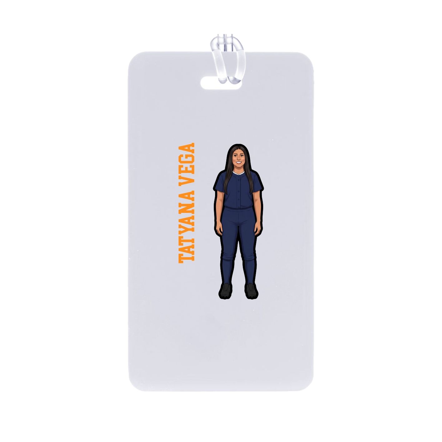 Bag Tag — Name Vertical in Classic