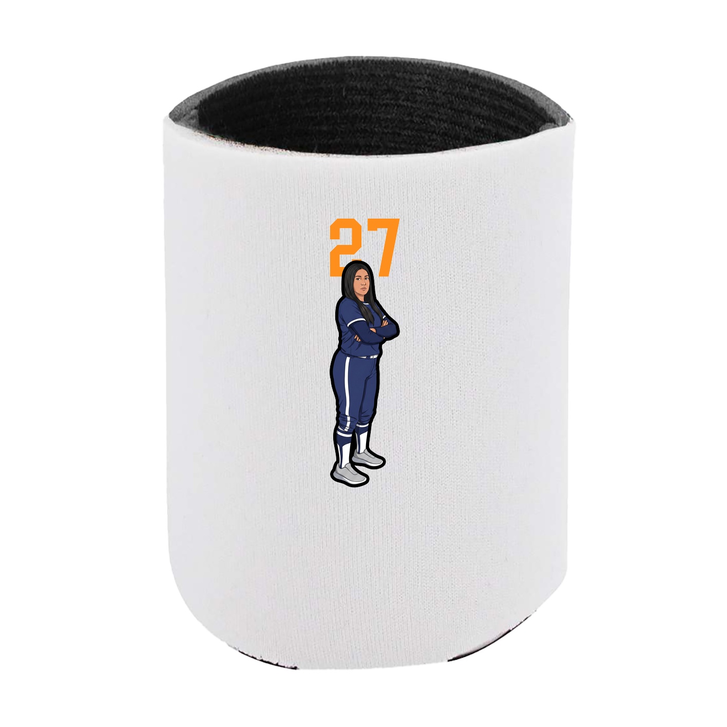 Can Holder — Number Top in White