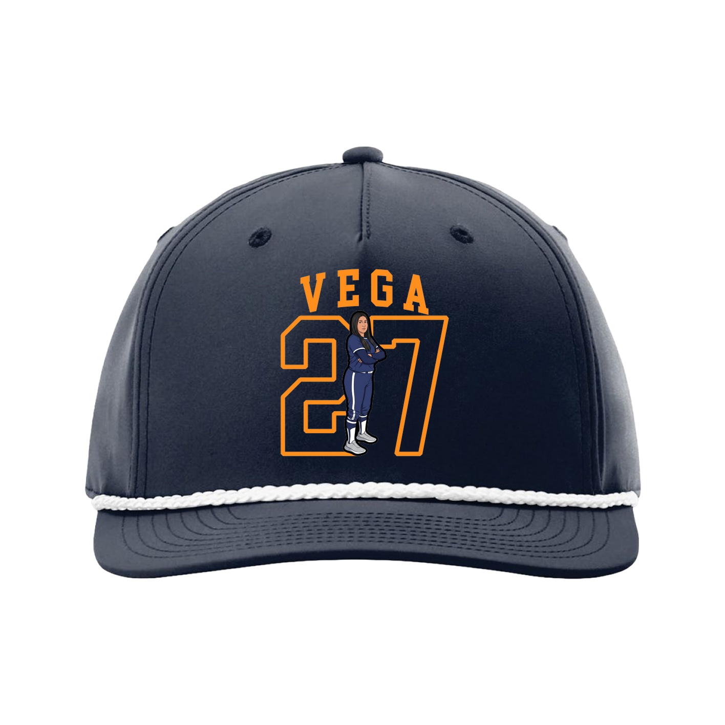 Five-Panel Classic Rope Cap — Shirsey in Navy