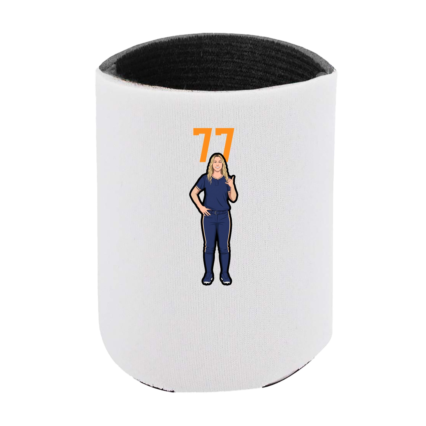Can Holder — Number Top in White