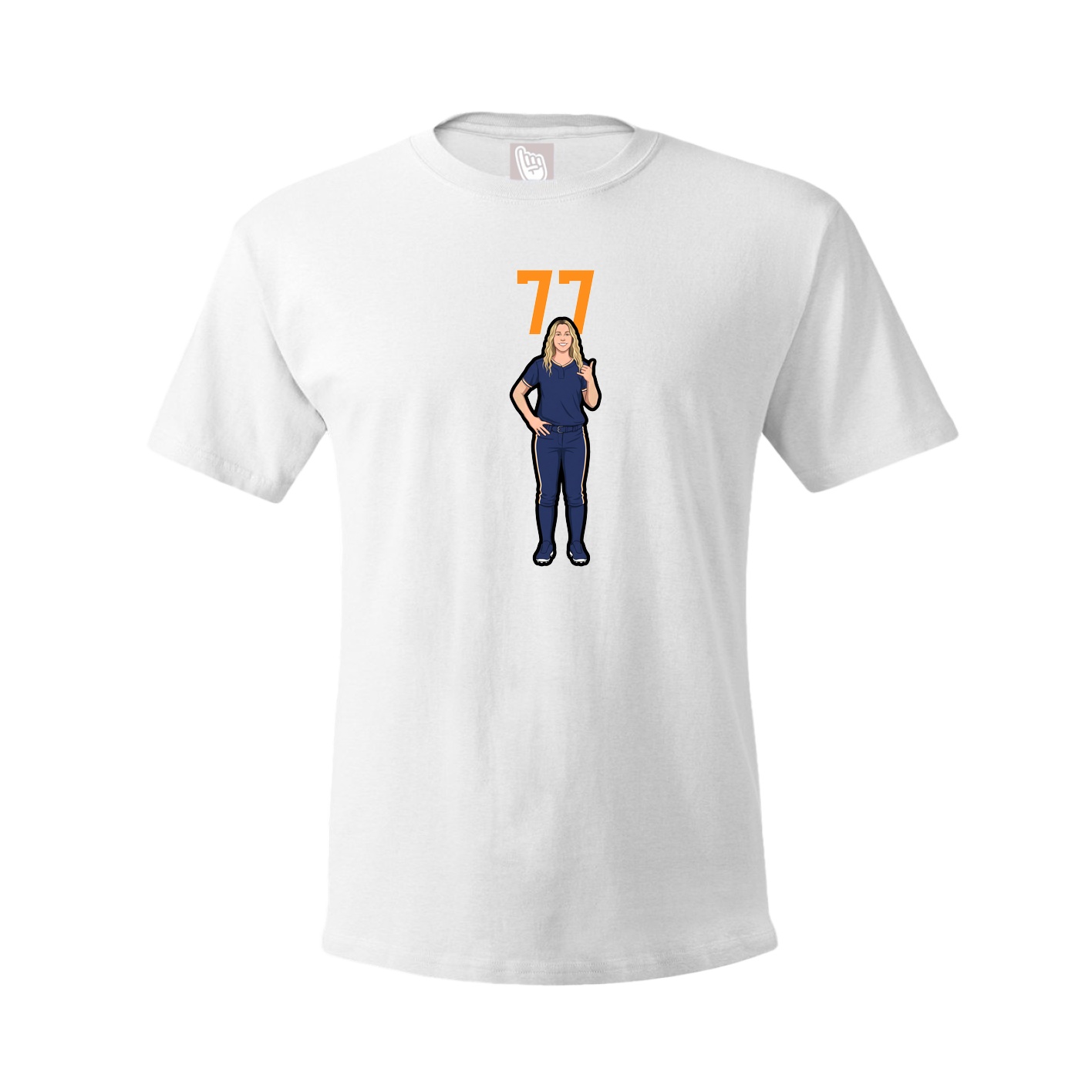 Tee — Number Top in White