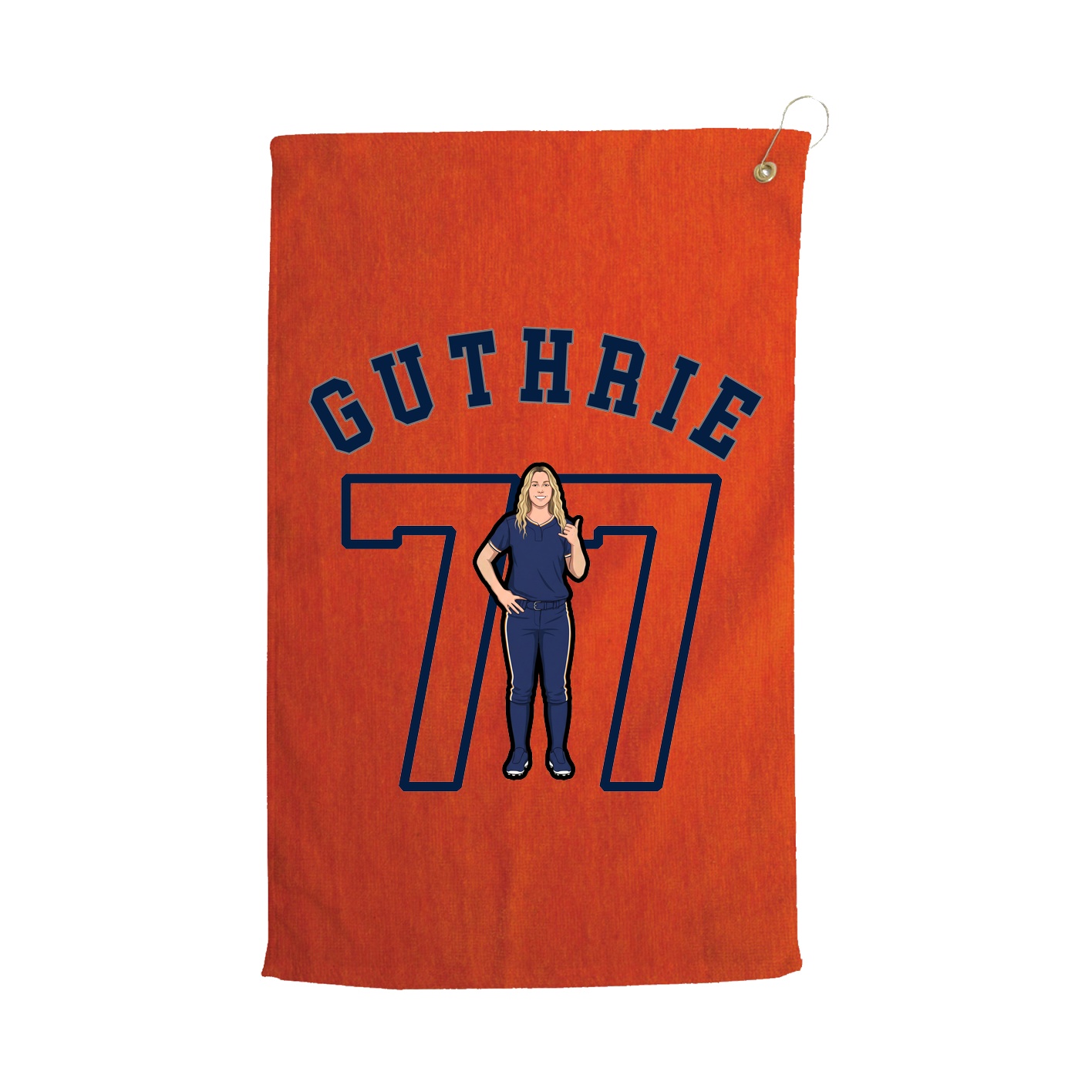 Golf Towel — Shirsey Arch in Orange