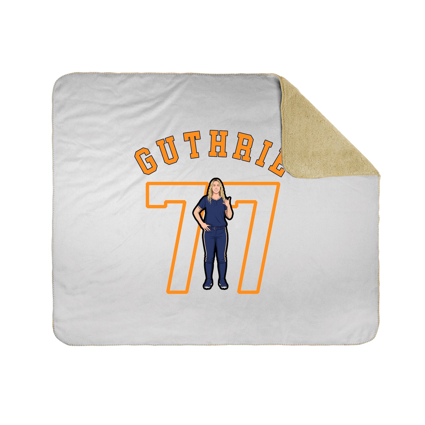 50x60 Sherpa Lined Throw Blanket