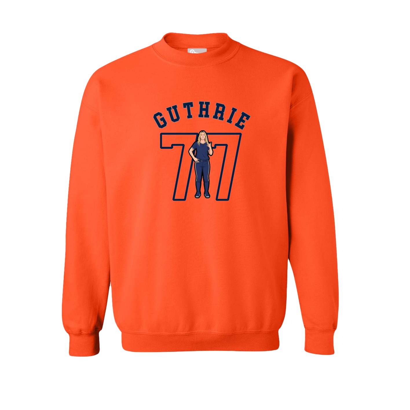 Fleece Crew — Shirsey Arch in Orange