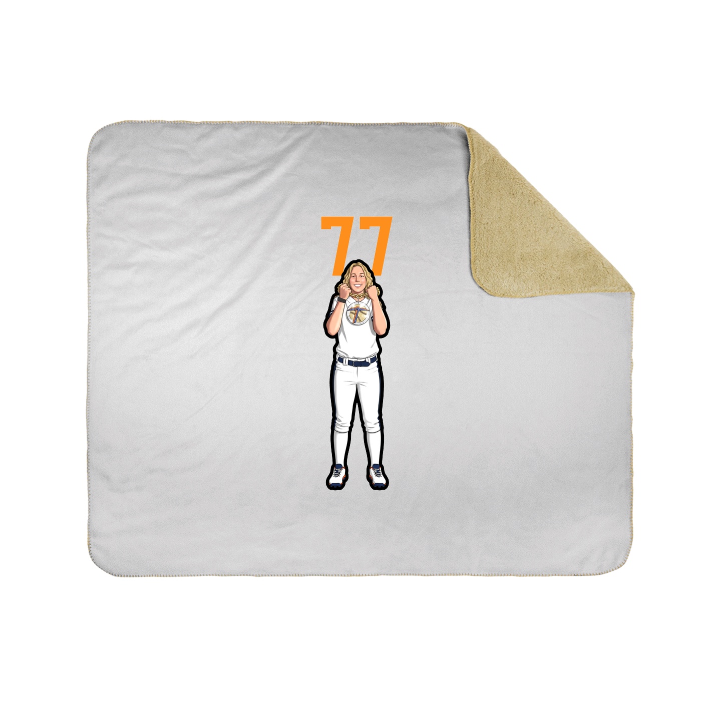 50x60 Sherpa Lined Throw Blanket