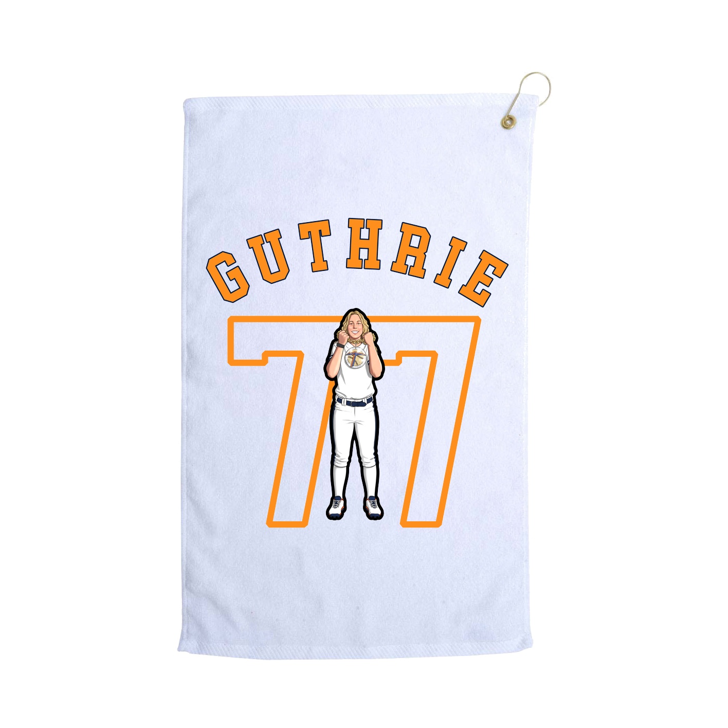 Golf Towel — Shirsey Arch in White