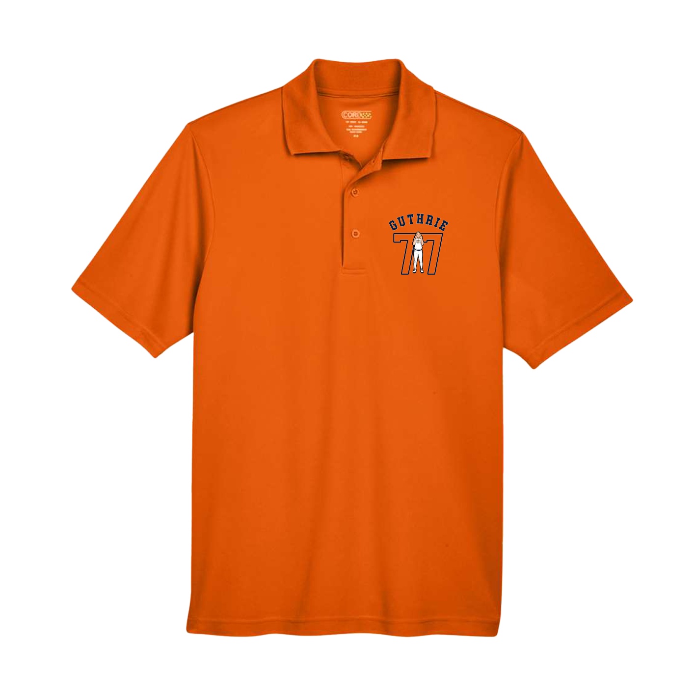 Performance Polo — Shirsey Arch in Orange