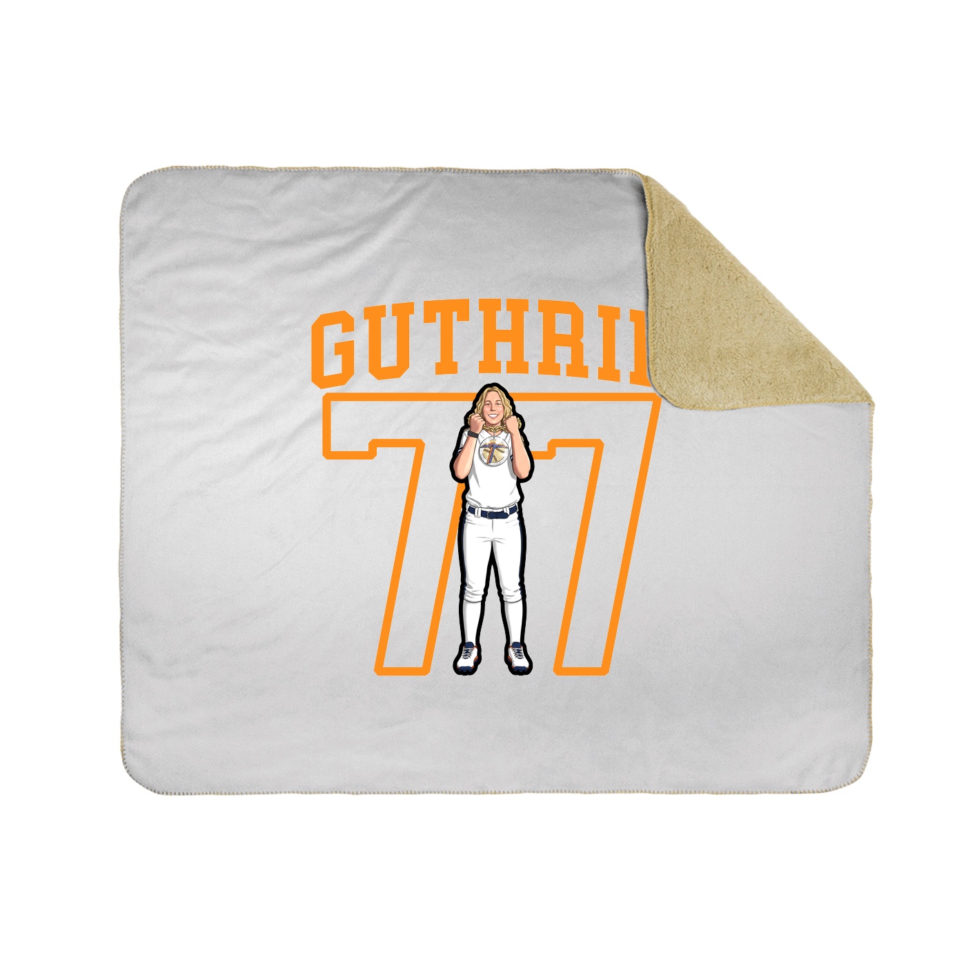 50x60 Sherpa Lined Throw Blanket