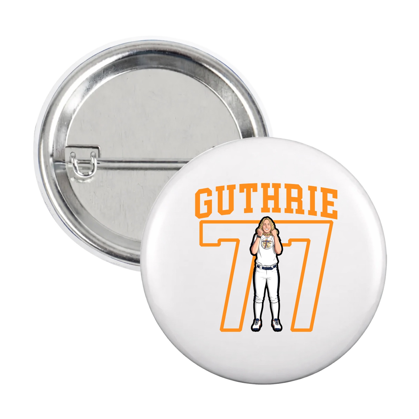 Game Day Button — Shirsey in White