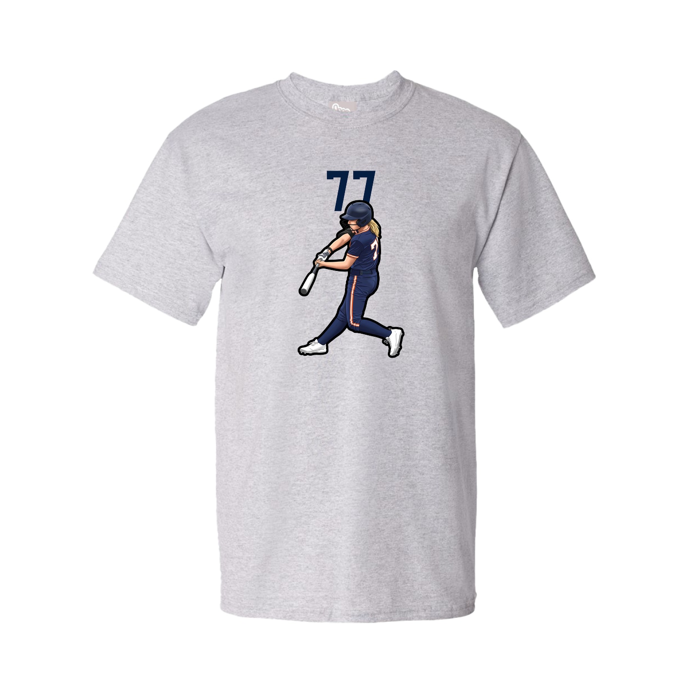 Youth Tee — Number Top in Grey