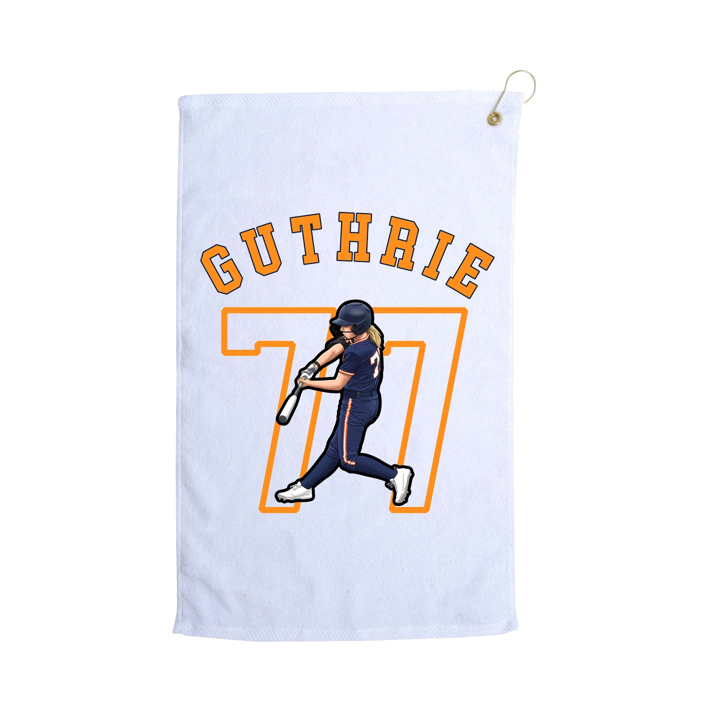 Golf Towel — Shirsey Arch in White