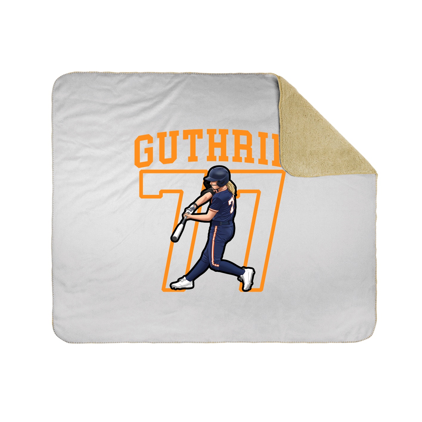 50x60 Sherpa Lined Throw Blanket