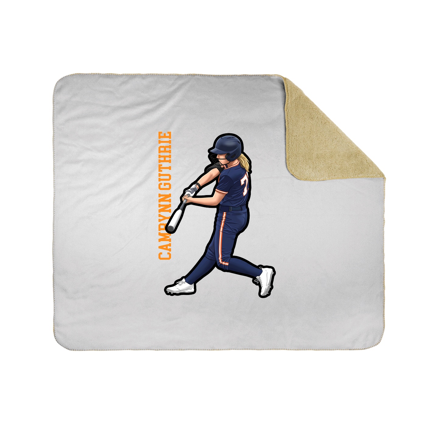 50x60 Sherpa Lined Throw Blanket