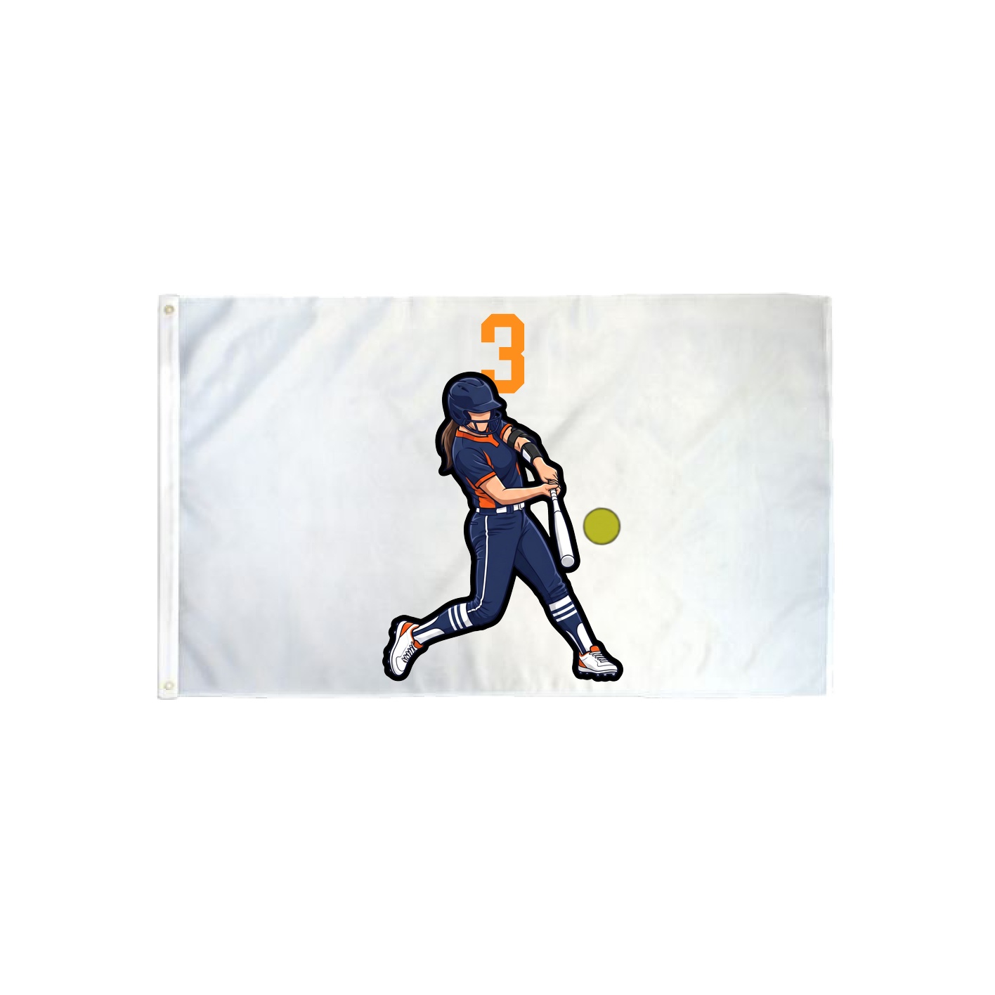 3x5 Flag — Number Top in Classic