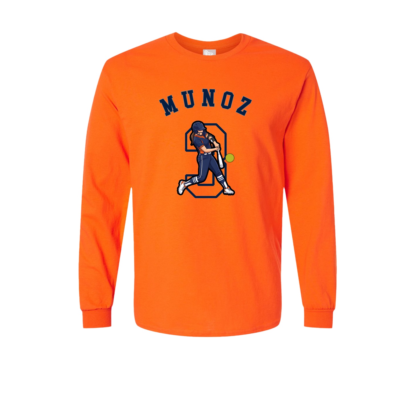 Long Sleeve Tee — Shirsey Arch in Orange