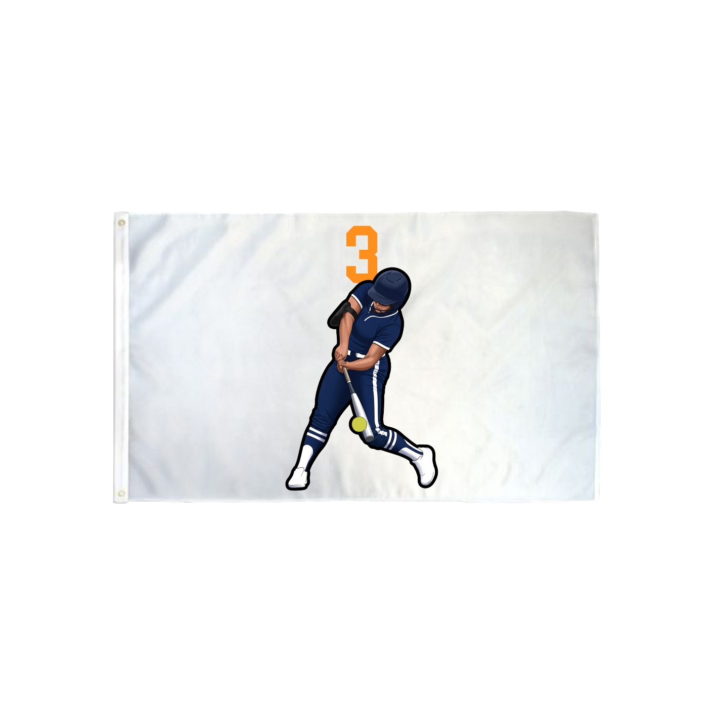 3x5 Flag — Number Top in Classic
