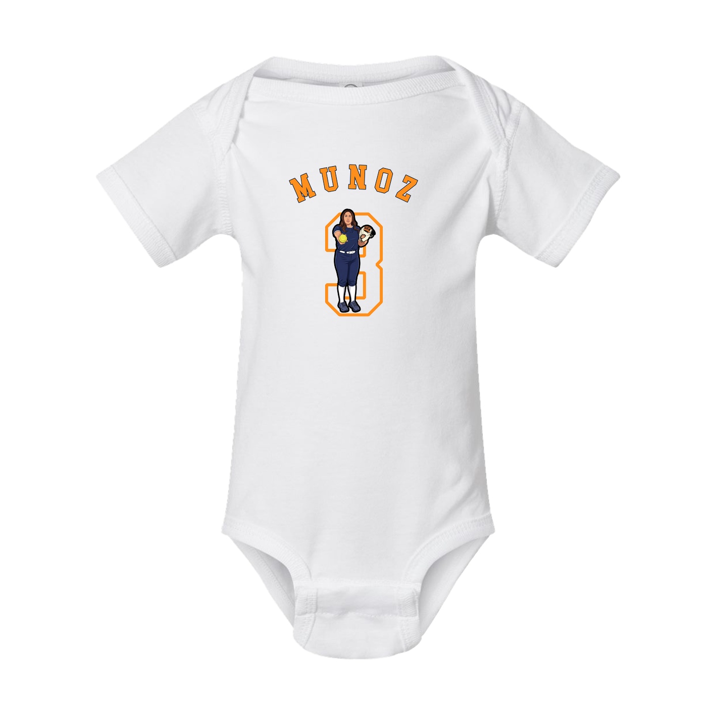 Baby Onesie — Shirsey Arch in White