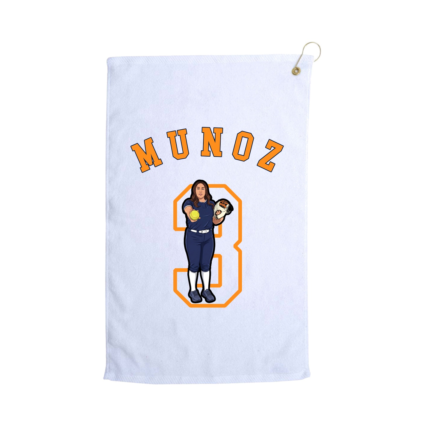 Golf Towel — Shirsey Arch in White