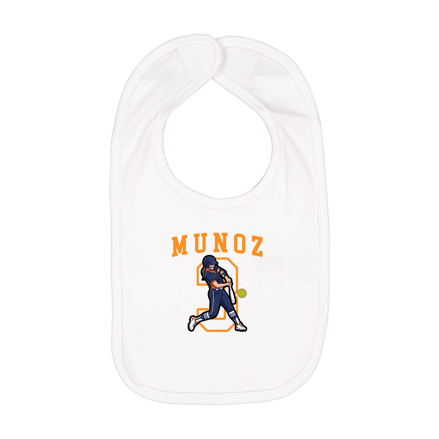 Infant Bib — Shirsey in White